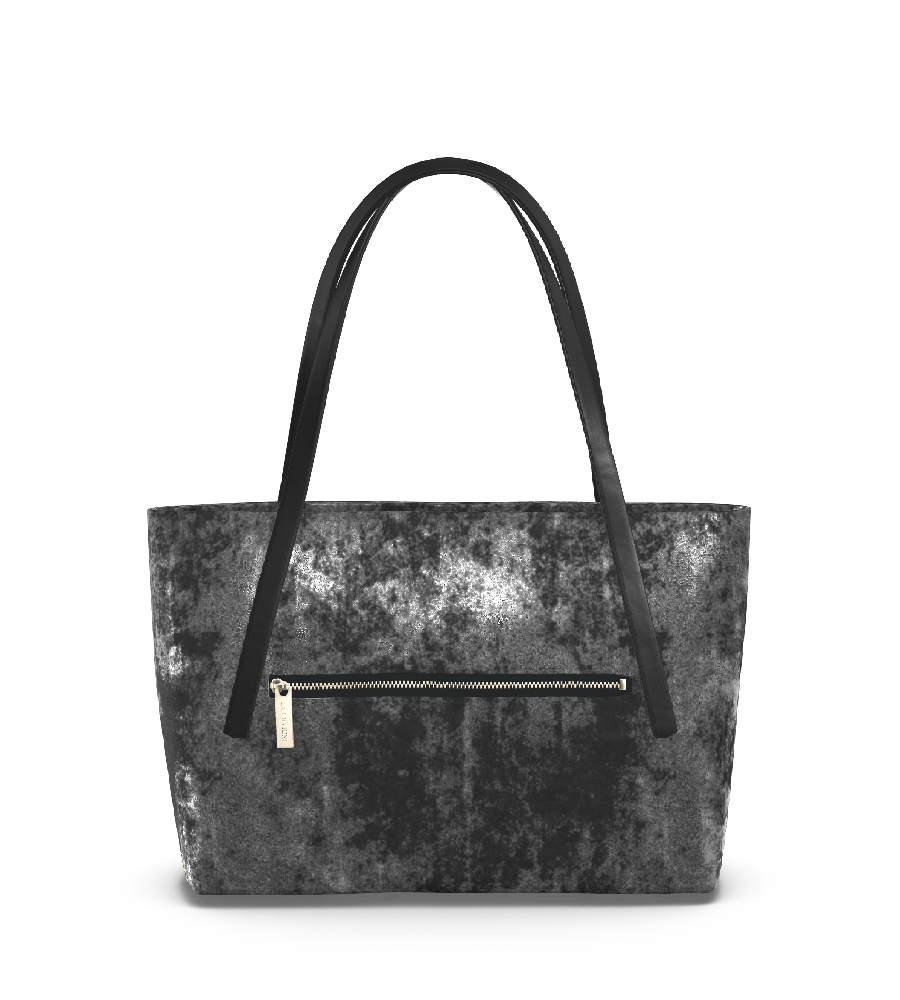 Distressed Metallic Black/Black (In Stock)