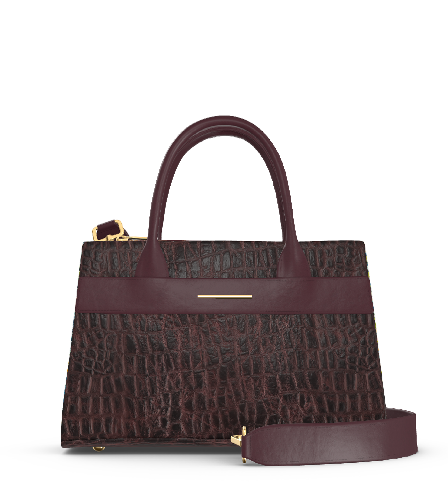 Croco Burgundy/Oxblood