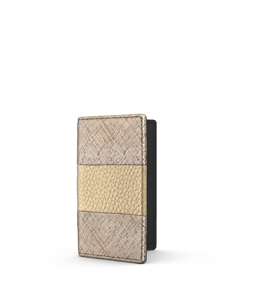 Metallic Etched Ecru/Gold