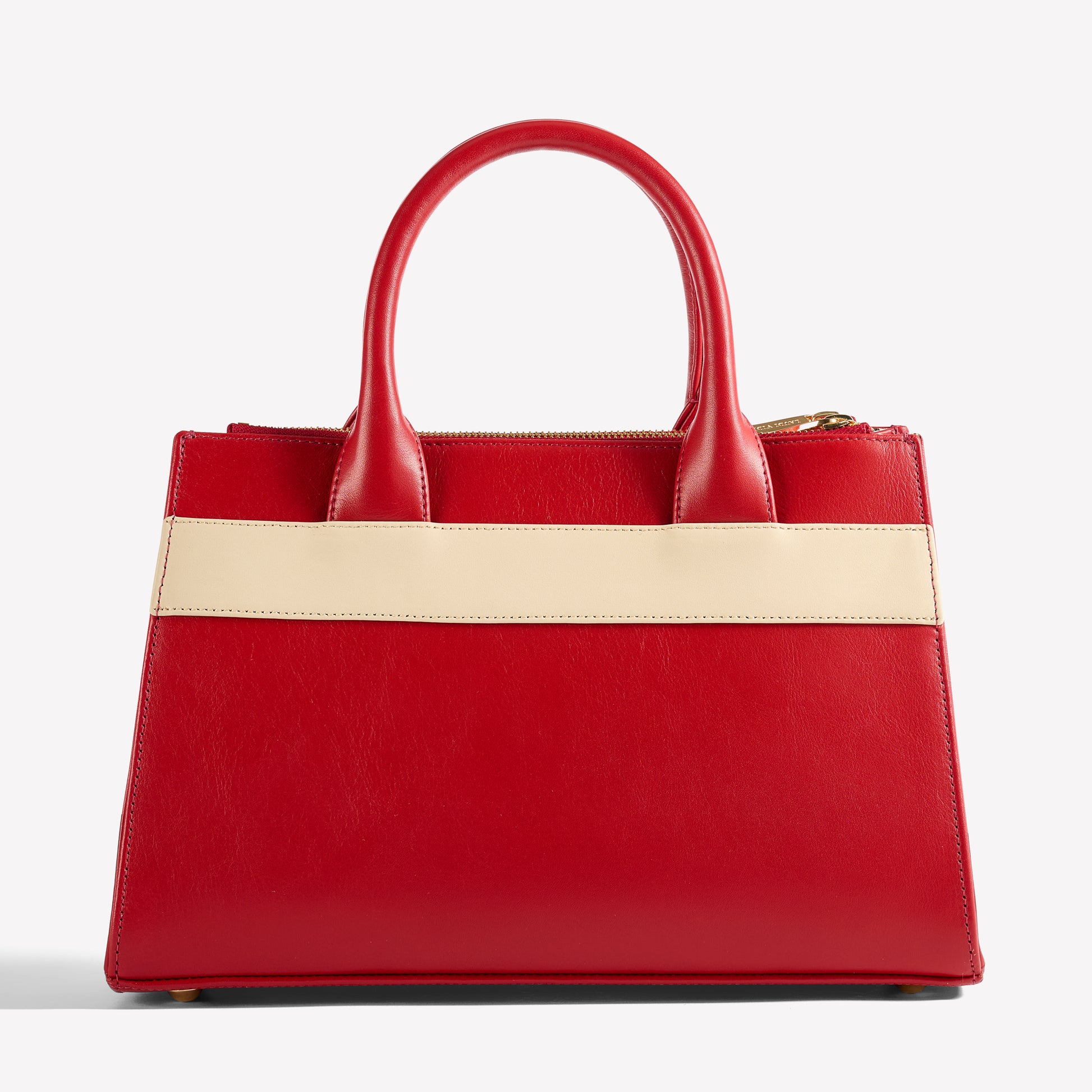 Courante Large Carryall in Cayenne Red Ecru Back