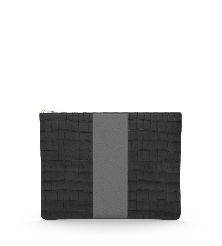 Croco Black/Charcoal