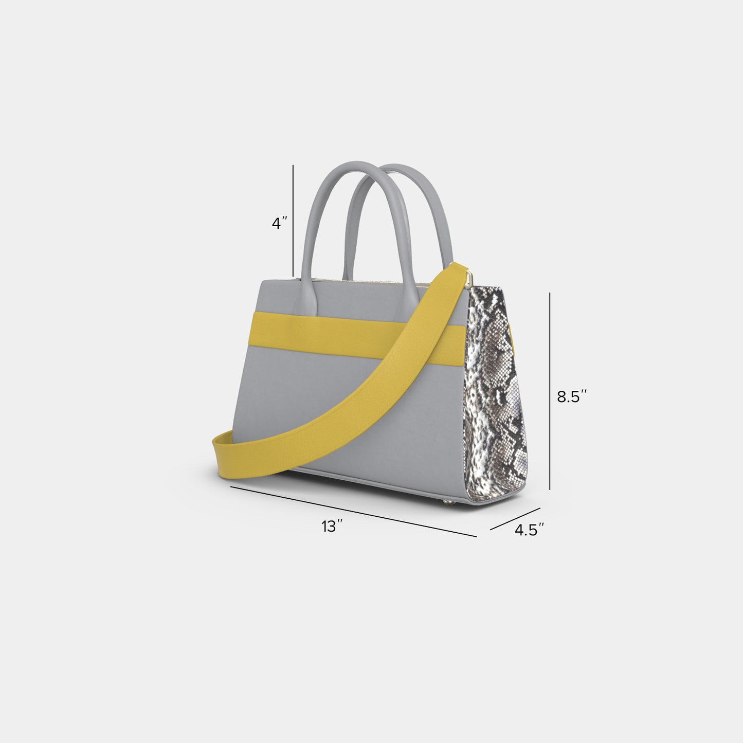 laudi vidni courante carryall dimensions 13" wide x 8/5" high x 4.5" deep