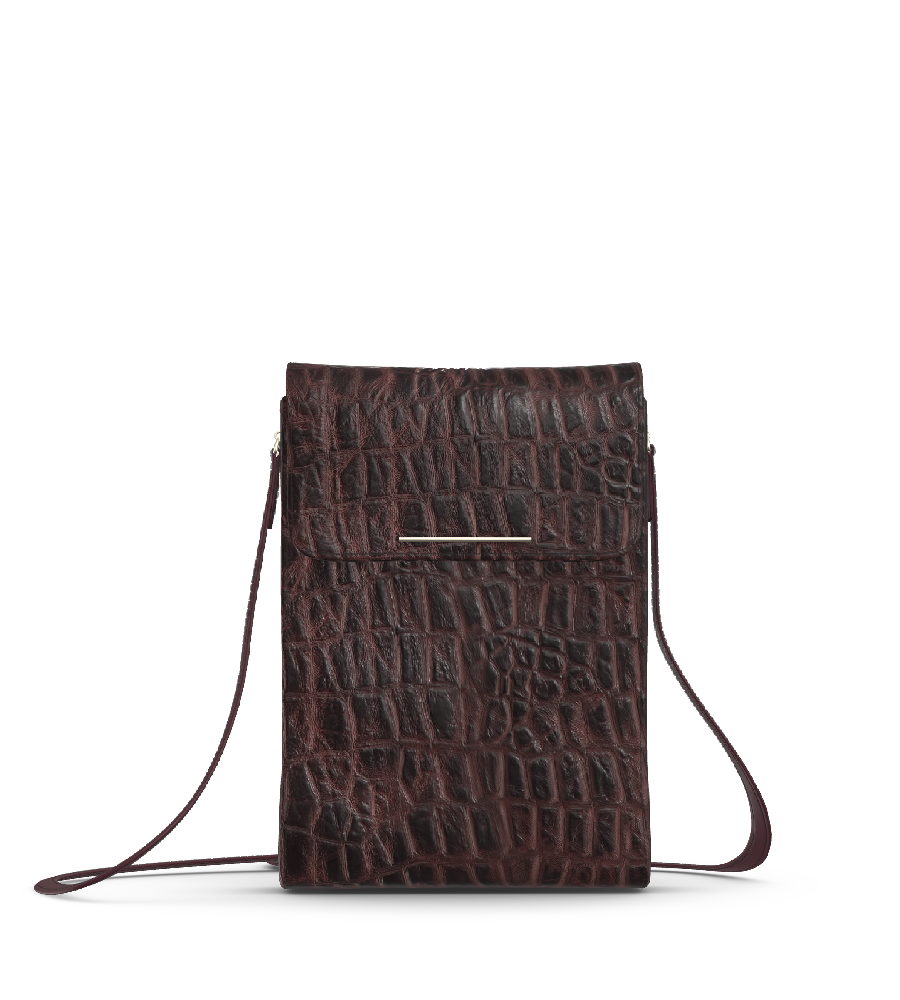 Croco Burgundy/Oxblood