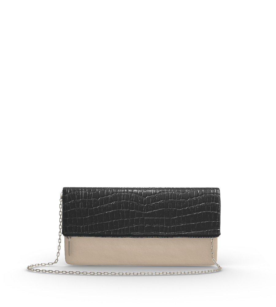 Croco Black/Ecru