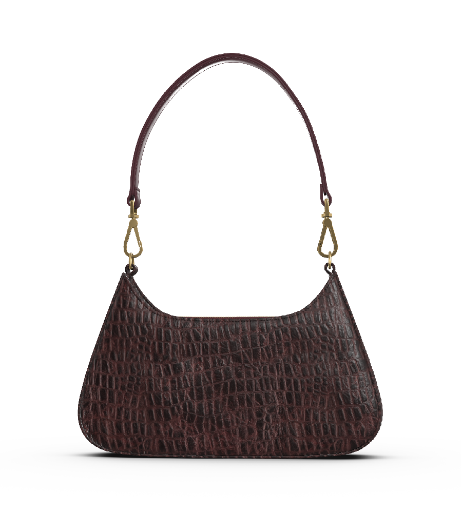 Croco Burgundy/Oxblood