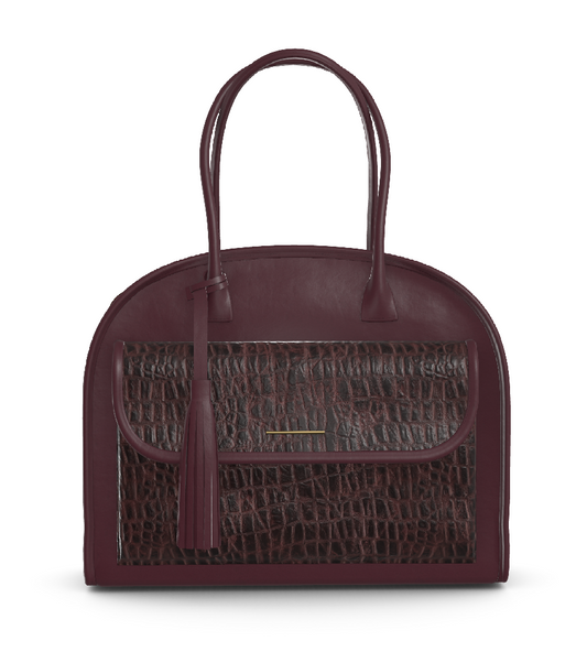 Oxblood/Croco Burgundy