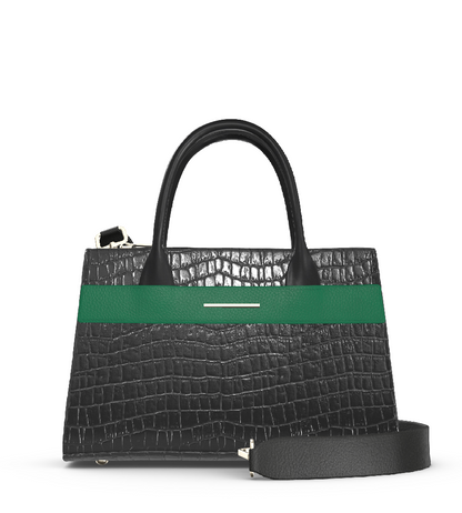 Croco Black/Emerald