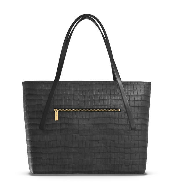 Croc Embossed Peacock Leather Bags & Accessories Collection