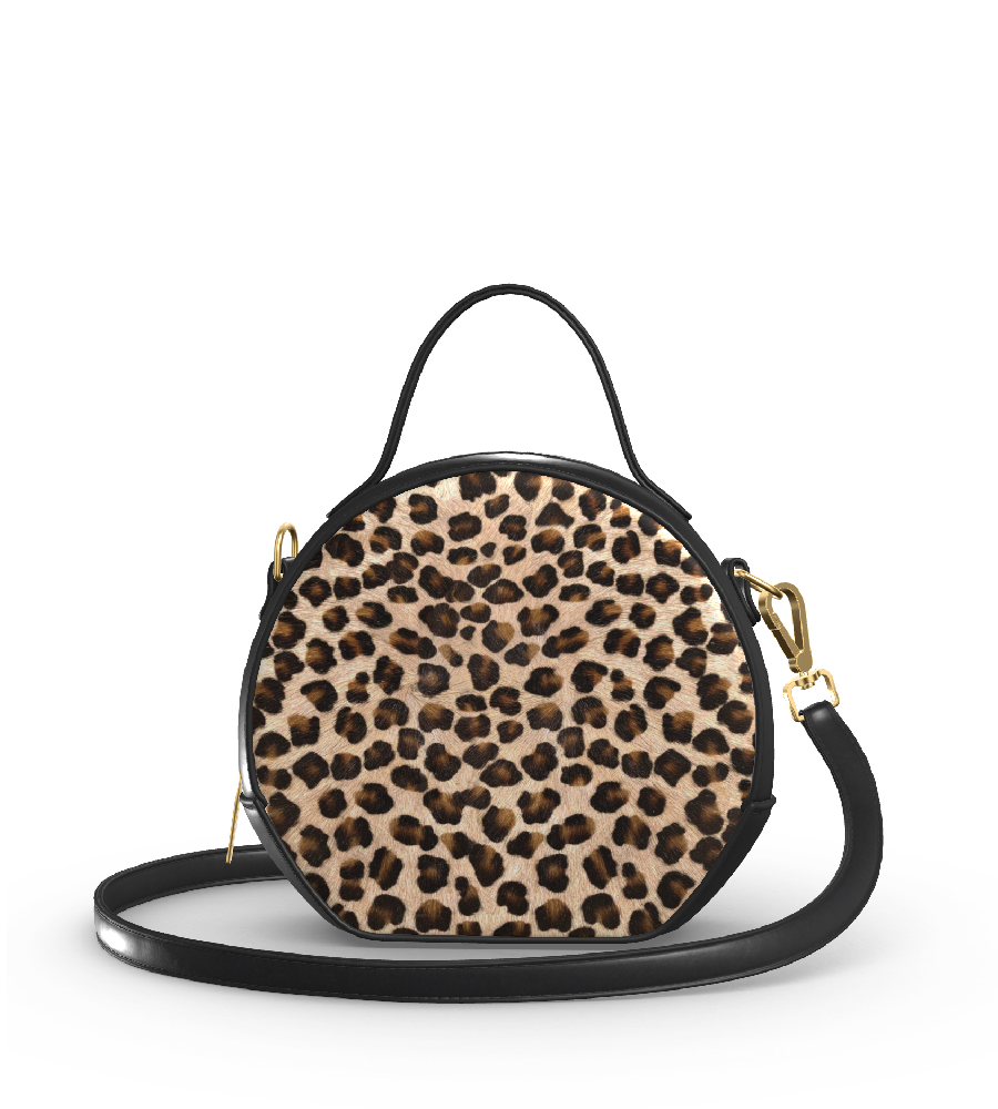 Leopard Print Bag Round