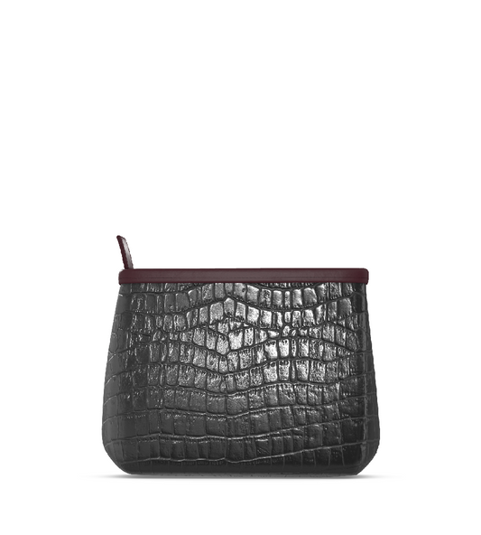 Croco Black/Oxblood