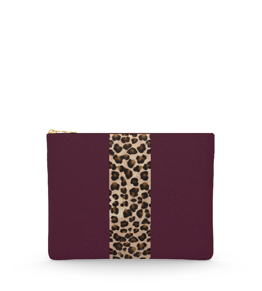 Textured Plum/Leopard