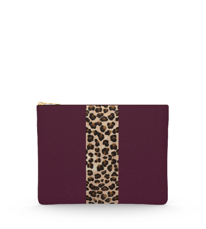 Textured Plum/Leopard