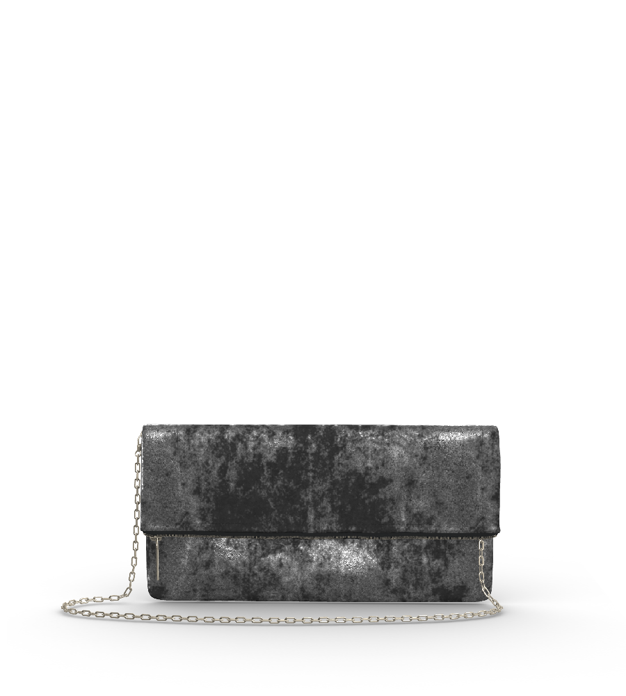 Distressed Metallic Black