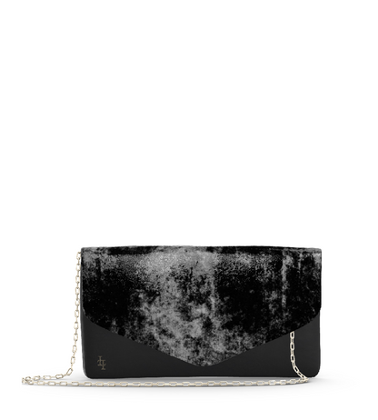 Distressed Metallic Black/Black