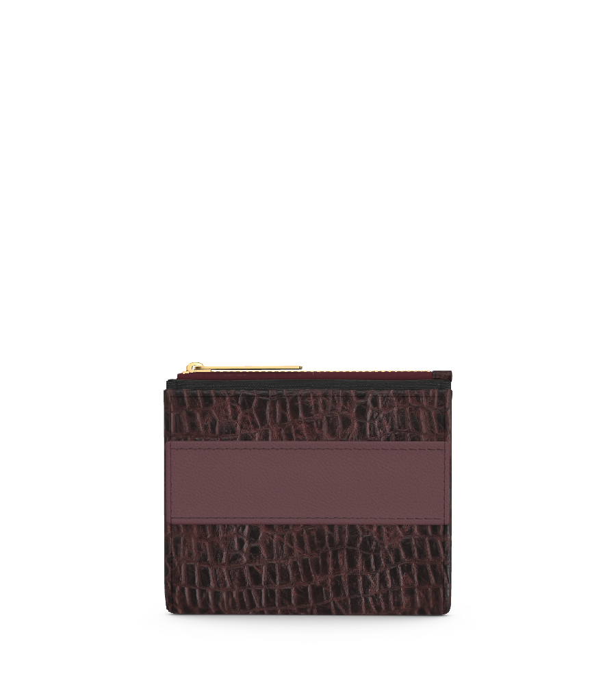 Croco Burgundy/Bordeaux (In Stock)