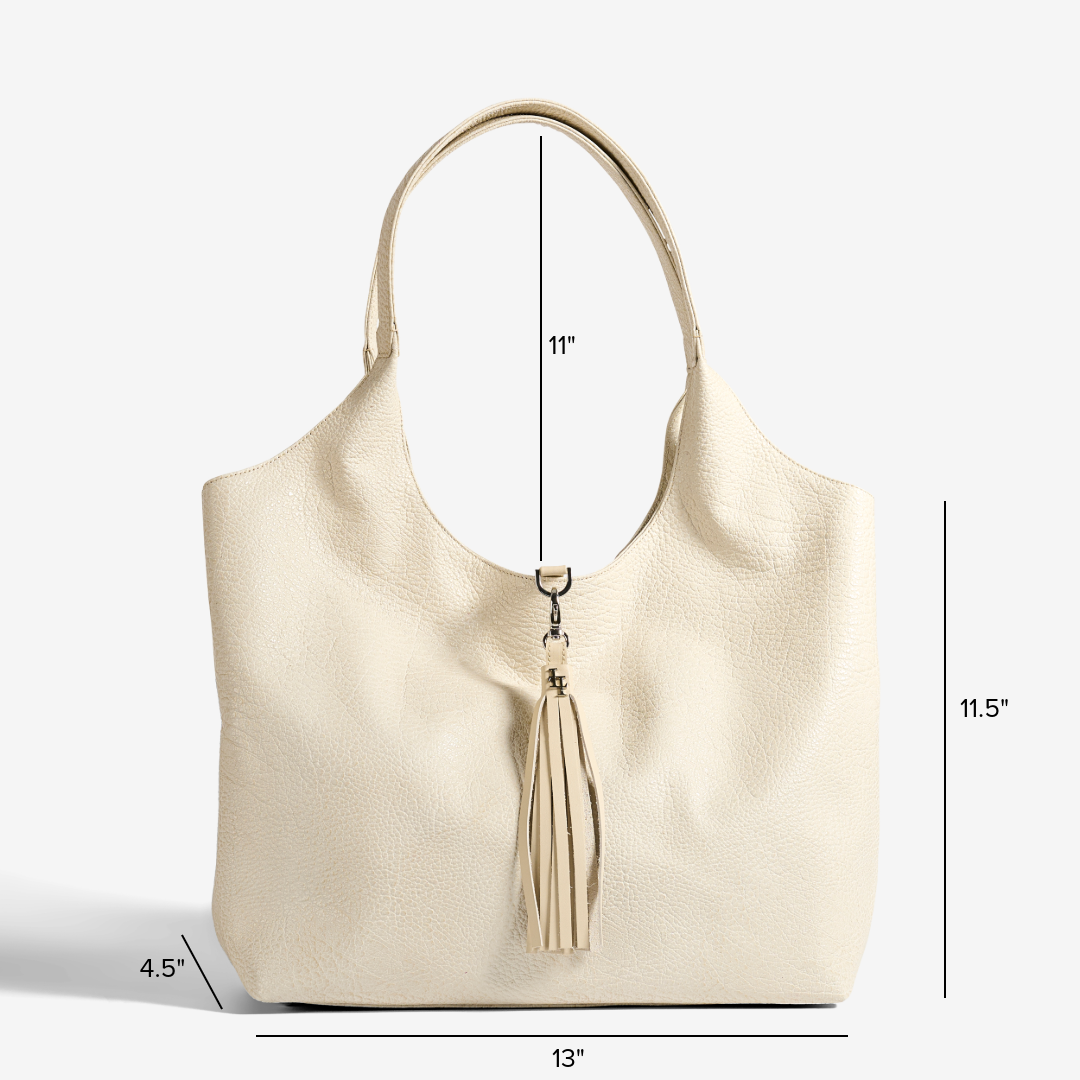 Largo Shoulder Bag Dimensions 13" w x 11.5" h x 4.5" d Handle drop 11"