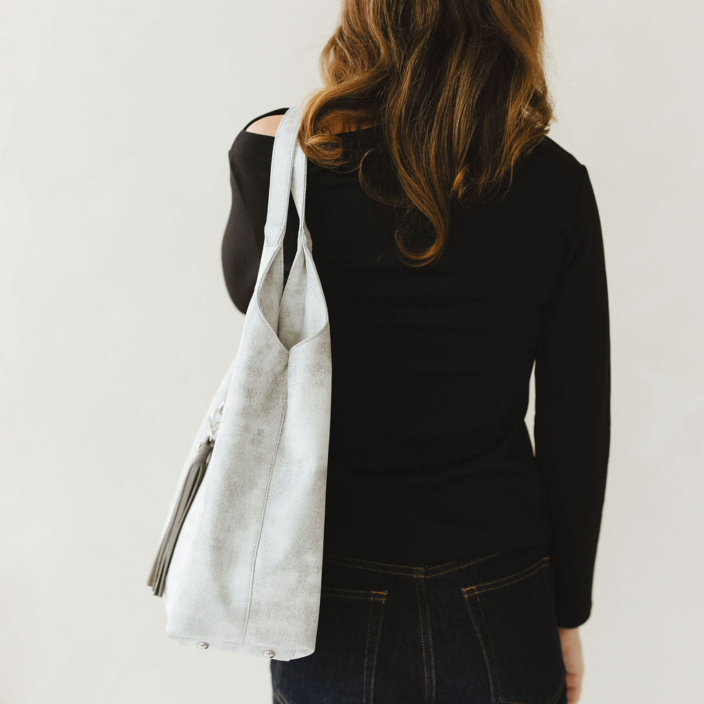 Largo Shoulder Bag Side View on Model's Shoulder