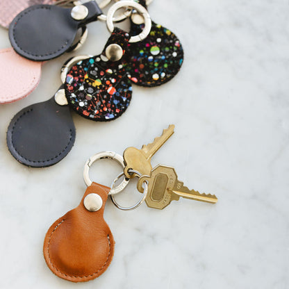 Track AirTag Holder in Classic Chestnut