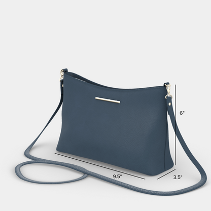 Vivace Crossbody with Leather Strap in Indigo Leather Bag Specifications
