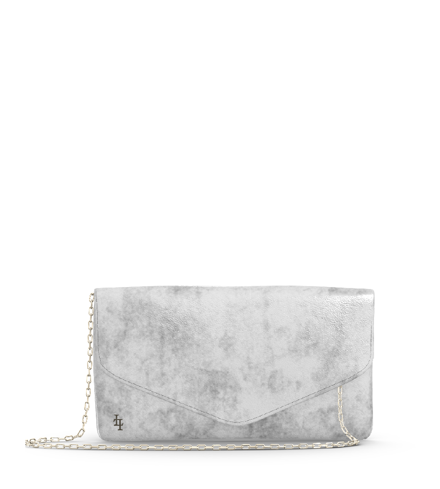 Distressed Metallic Silver