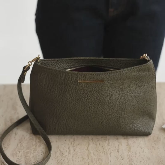 Vivace Crossbody in Savanna Moss What Fits in that Bag