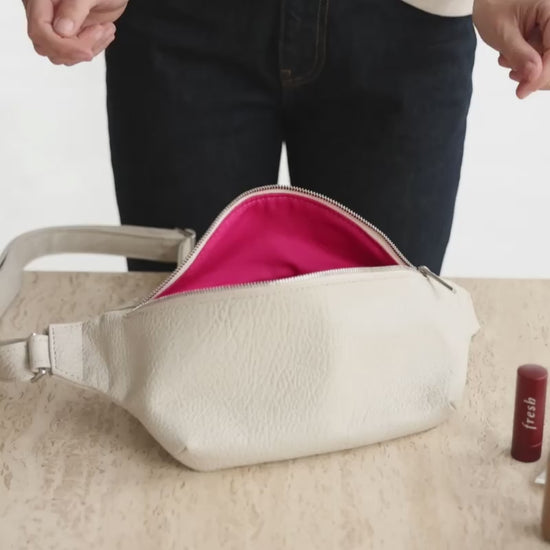 Bravo Belt Bag in Savanna Stone What's Inside
